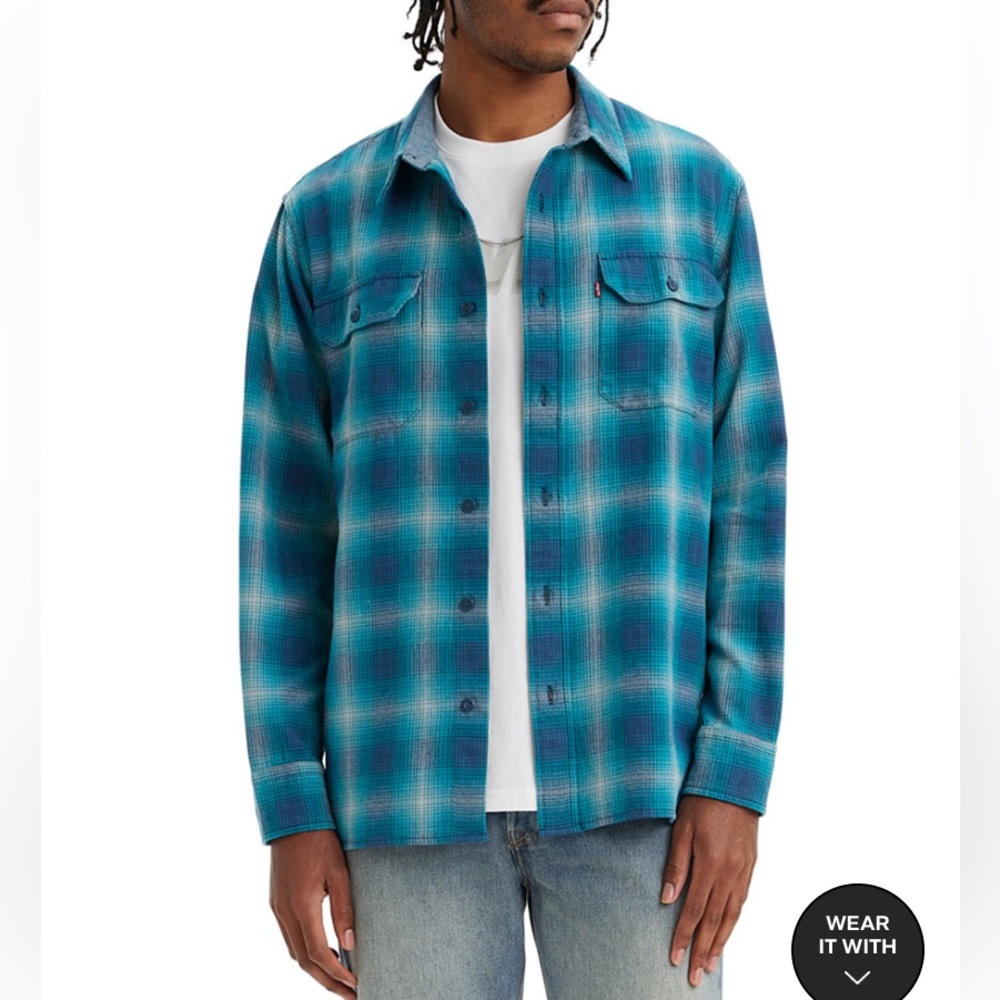 Levi's
Men's Relaxed Fit Button-Front Flannel
Worker Overshirt